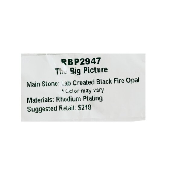 BP Original Collection Lab Created Black Fire Opal Ring (Size 11) - Picture 6 of 7